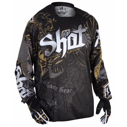 Camiseta de motocross Shot FORAY OLD SCHOOL ML 2015 BLACK/BRONZE 