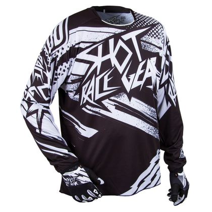 Camiseta de motocross Shot CONTACT RAID ML 2015 BLACK 