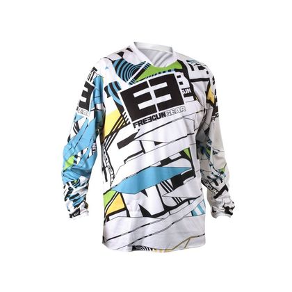 Maillot cross Shot FREEGUN NOVA BLANC  Ref : SO0318 