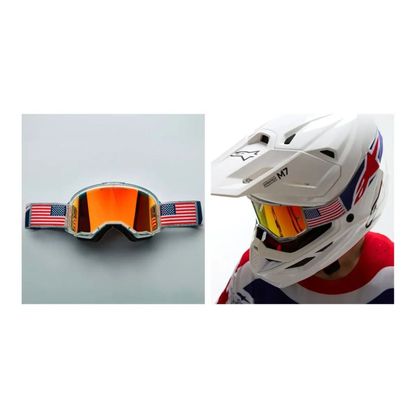 Masque cross Alpinestars VISION 5 EDITION LIMITEE Fiftyfold 2026 - Bleu / Rouge