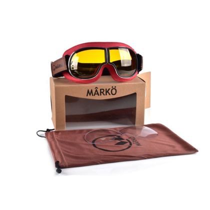 Gafas para moto MARKO B3 REPLICA - Rojo