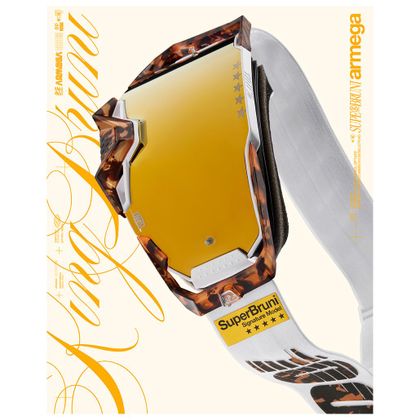 100% ARMEGA BRUNI - Mirror Gold 2024 Cross mask