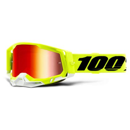 Gafas de motocross 100% RACECRAFT 2 - IRIDIUM RED 2023 - Amarillo