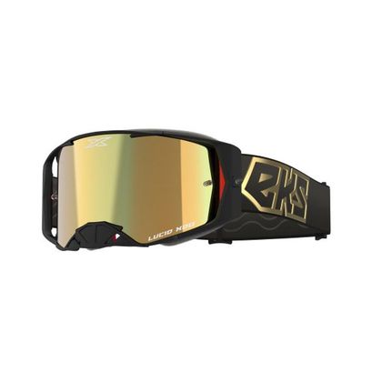 Gafas de motocross EKS LUCID WHITE GOLD - GOLD MIRROR 2024 - Negro / Amarillo Ref : KS0012 