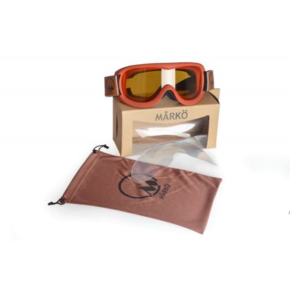 MARKO B8 REPLICA Motorbike glasses - Red
