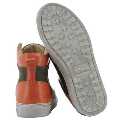 Helstons MAYA Motorbike sneakers - Green / Orange