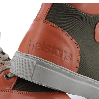 Helstons MAYA Motorbike sneakers - Green / Orange