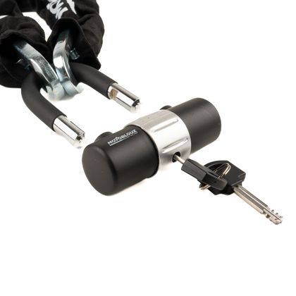 Motoblouz KETTE 120CM MIT MINI-U DURCHMESSER 16 Diebstahlsicherung - Schwarz