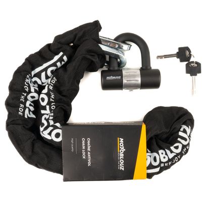 Motoblouz KETTE 120CM MIT MINI-U DURCHMESSER 16 Diebstahlsicherung - Schwarz