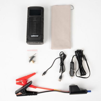 Booster Batterie Motoblouz 2 EN 1 AIDE AU DEMARRAGE ET COMPRESSEUR AUTONOME SANS FIL - Noir