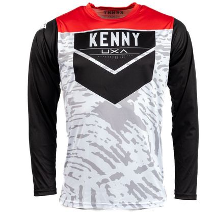 Camiseta de motocross Kenny REPLICA HONDA MOTOBLOUZ SR PERFORMANCE STONE RED 2024 - Blanco / Negro Ref : KE2175 