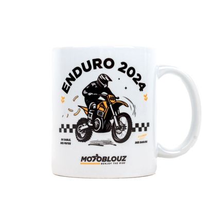 Mug Motoblouz ENDURO 2024 - Blanc / Noir