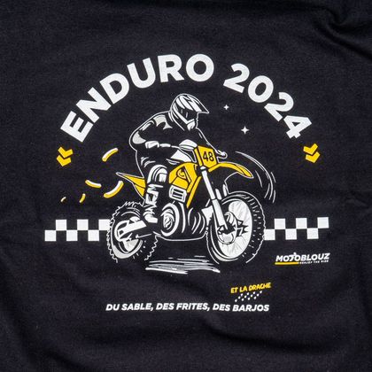 T-Shirt manches courtes Motoblouz ENDURO 2024 FEMME - Noir / Jaune