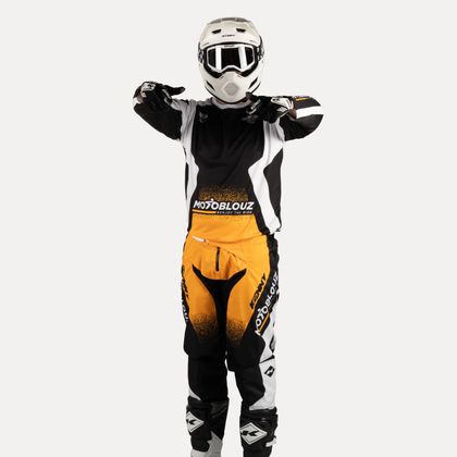 Motoblouz SONDERAUSGABE CFS 2027 Crosshemd - Schwarz / Gelb
