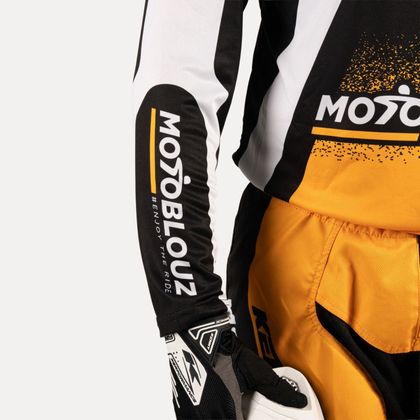 Motoblouz SONDERAUSGABE CFS 2027 Crosshemd - Schwarz / Gelb