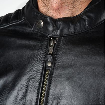 Blouson Moto DXR LEGEND - Noir / Blanc