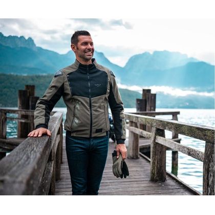 Blouson Moto Ixon PULSION - Vert / Noir