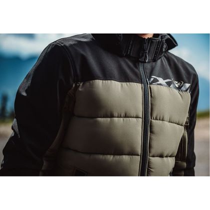 Doudoune moto Ixon ASPEN - Vert / Noir