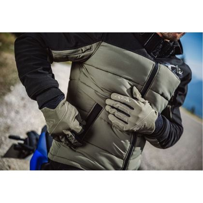 Doudoune moto Ixon ASPEN - Vert / Noir