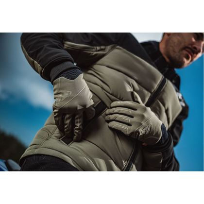 Doudoune moto Ixon ASPEN - Vert / Noir