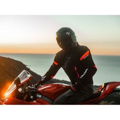 Blouson Moto Ixon PULSION AIR - Noir / Blanc