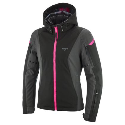 Blouson Moto Ixon BURNING LADY - Gris / Rose Ref : IX1683 