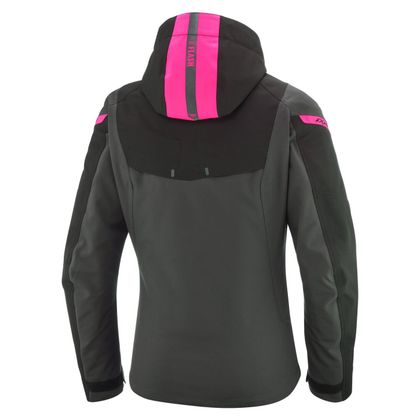 Blouson Moto Ixon BURNING LADY - Gris / Rose
