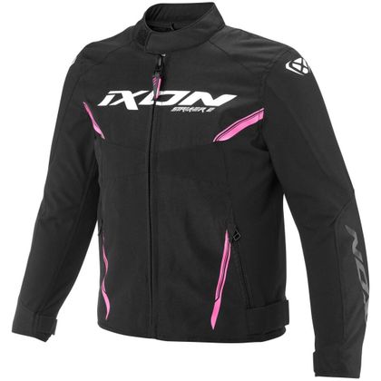 Ixon STRIKER 2 KID Motorbike Jacket - Black / Pink Ref : IX2268 