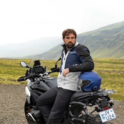 Ixon TYR Motor Vest - Blue / Grey