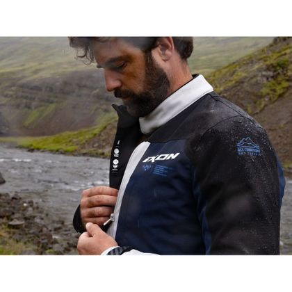 Ixon TYR Motor Vest - Blue / Grey