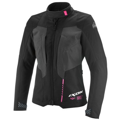 Veste Moto Ixon TYR LADY - Noir / Rose Ref : IX2280 
