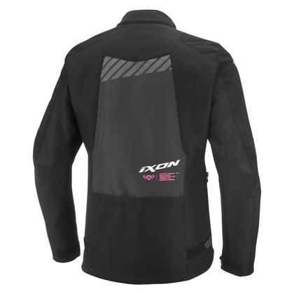 Veste Moto Ixon TYR LADY - Noir / Rose