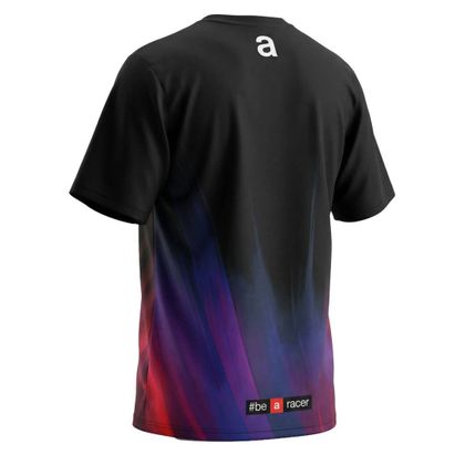 T-Shirt manches courtes Ixon TS3 APRILIA 26 - Noir / Violet