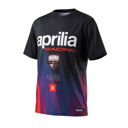 T-Shirt manches courtes Ixon TS3 APRILIA 26 - Noir / Violet Ref : IX2314 