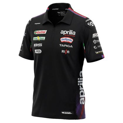 Polo Ixon PO1 APRILIA 26 REPLICA - Noir / Violet Ref : IX2307 