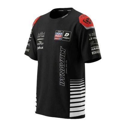 T-Shirt manches courtes Ixon TS1 INTA REPLICA 26 - Noir / Rouge Ref : IX2341 