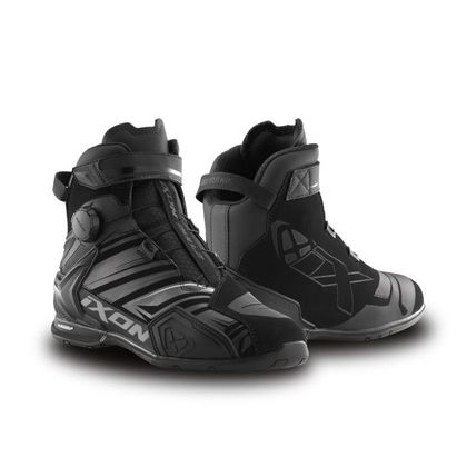 Baskets Moto Ixon BULL 2 WATERPROOF ULTRA - Noir / Gris Ref : IX2120 