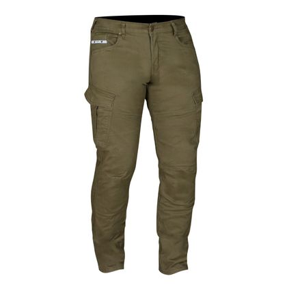 Jean Moto Merlin REMY 2 CARGO - Straight / Régular - Vert