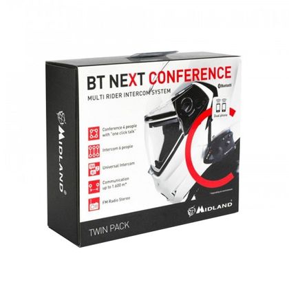 Interfono Midland BT NEXT CONFERENCE PACK TWIN