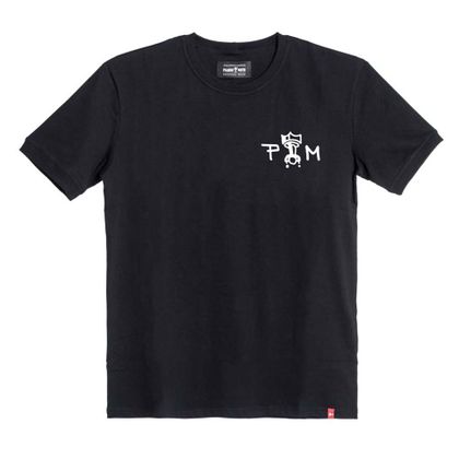 T-Shirt manches courtes Pando Moto MIKE MOTO WING - Noir Ref : PAN0085 
