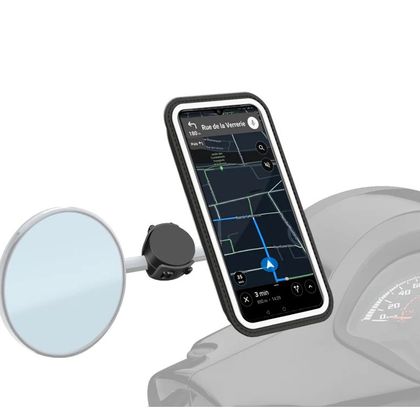 Support Smartphone Shapeheart RETROVISEUR SMARTPHONE MAGNETIQUE SCOOTER XL universel Ref : TG0224 / SPH-SCOOT-XL 