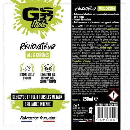 GS27 Alu- & Chrom-Renovierer - Kompatibel mit allen Metallen Chromreiniger Universell