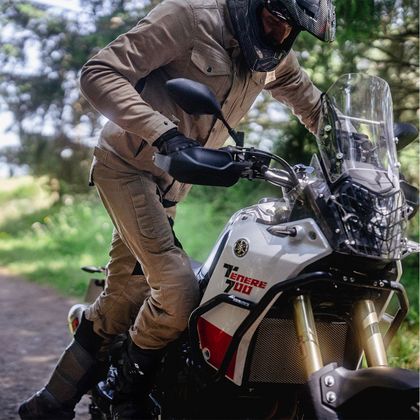 DXR NAZAIRE AIR Motorcycle Trousers - Beige