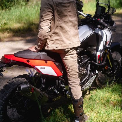 DXR NAZAIRE AIR Motorcycle Trousers - Beige