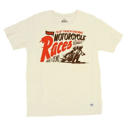 Camiseta de manga corta RIDE AND SONS MOTORCYCLES RACES Ref : RAS0020 