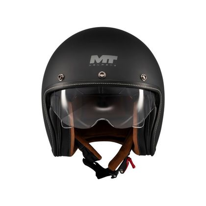 MT HELMETS LE MANS 2 SV S - PUUR Jethelm - Zwart