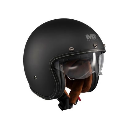 MT HELMETS LE MANS 2 SV S - PUUR Jethelm - Zwart