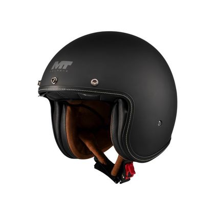 MT HELMETS LE MANS 2 SV S - PUUR Jethelm - Zwart