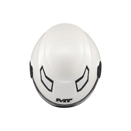 MT HELMETS LITE - PUUR KIND Jethelm - Wit