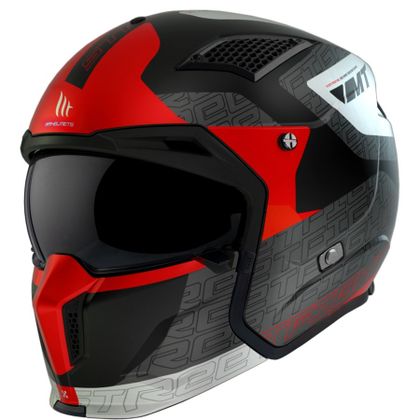 Casque Trial MT Streetfighter SV Transformable + Support Caméra Rouge